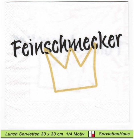 Feinschmecker - 1 Lunch Serviette